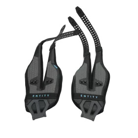 DUOTONE Footstraps ENTITY ( Paire ) - Black/Turquoise